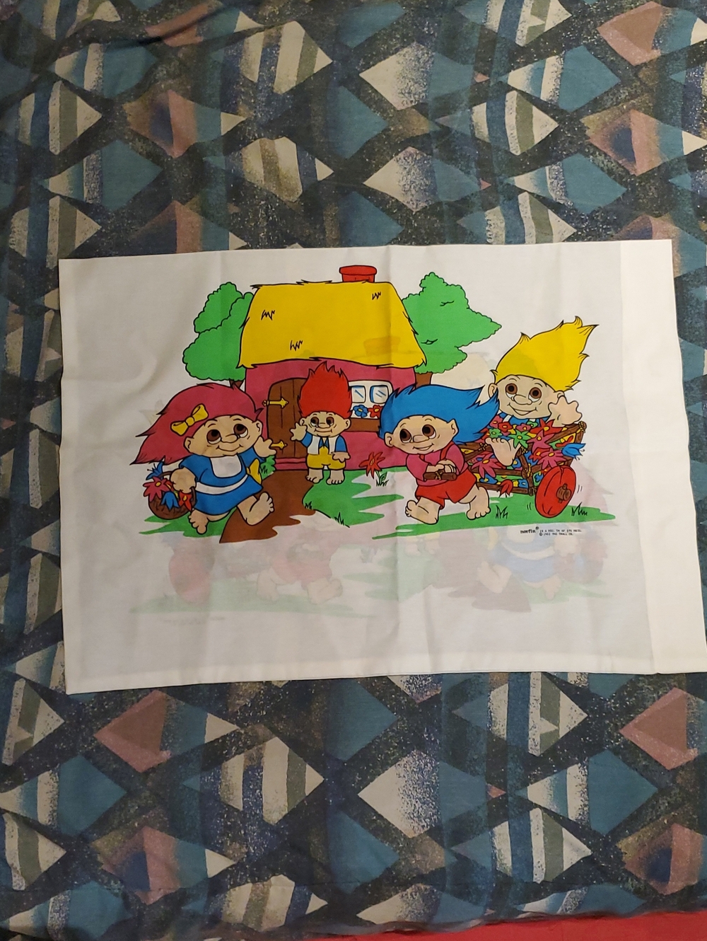 Vintage '90s Norfin Troll Pillow Case